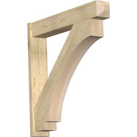 Ekena Millwork Imperial Craftsman Rough Sawn Outlooker, Douglas Fir, 8"W x 46"D x 46"H OUT08X46X46IMP04RDF